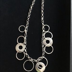Sterling Silver circle necklace